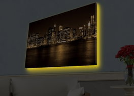 Wallity Lienzo Decorativo Iluminado con LED 45x70 cm Multicolor
